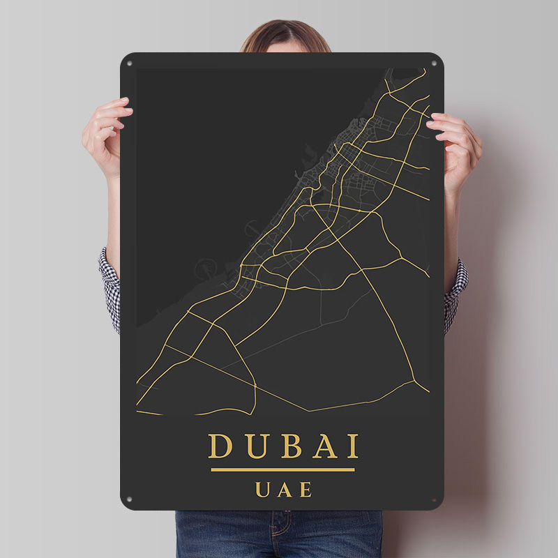 Custom Map Poster - Affiche d'art imprimée avec la carte