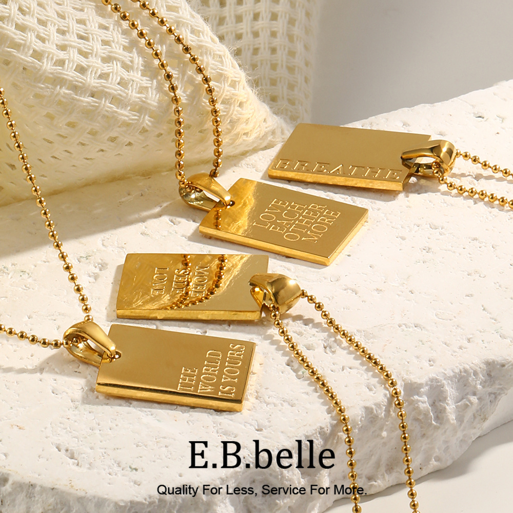 Birth Flower Necklace - E.B.belle élégant Hip Hop personnel gravé