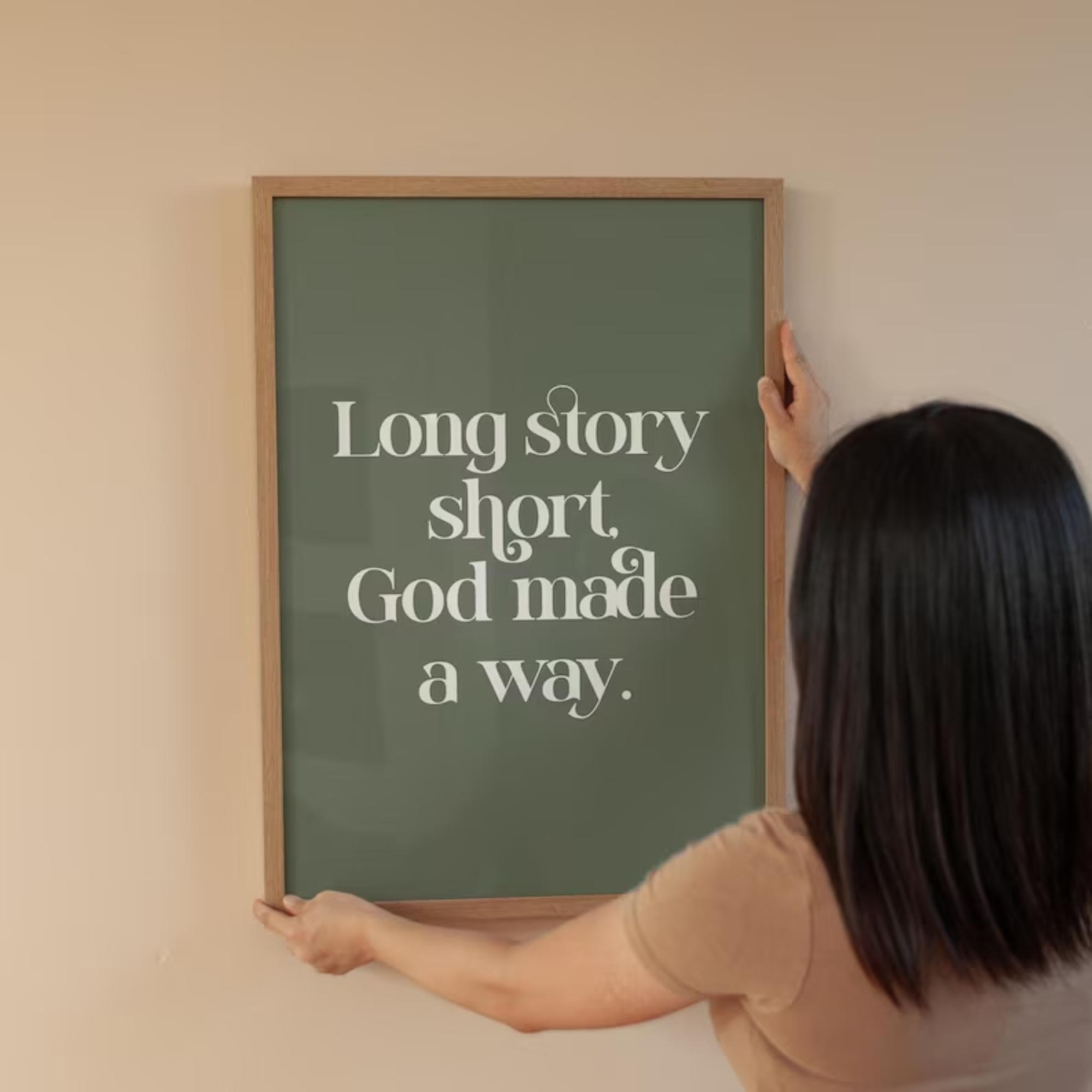 Long Story Short God Made A Wa - Custom Map Poster avis et prix