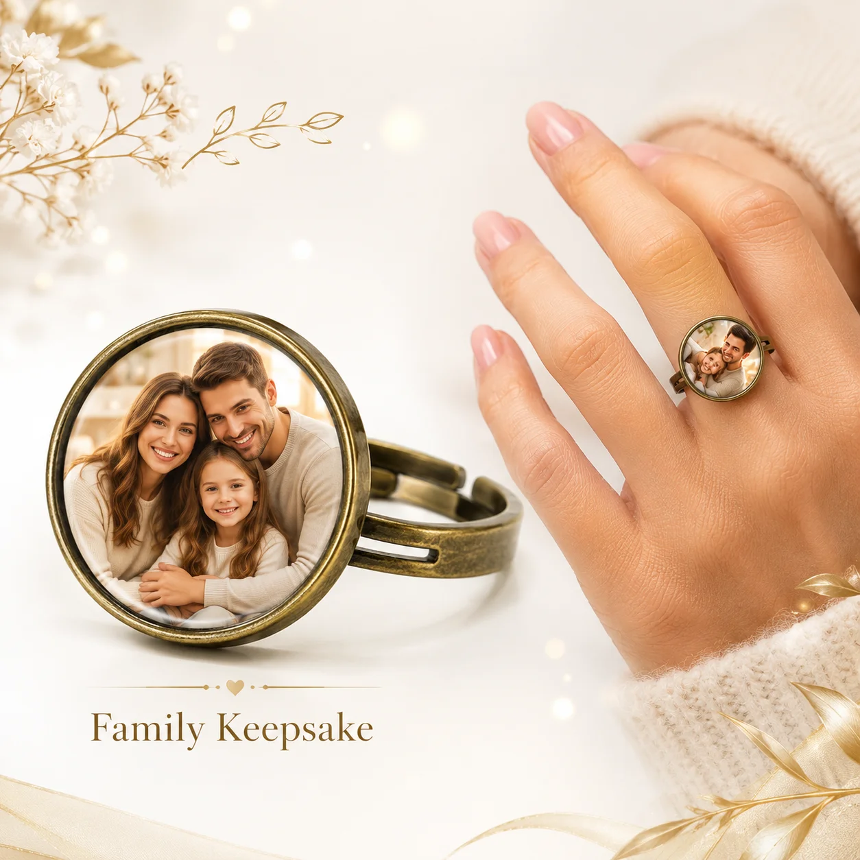 Bague personnalisable avec pho - Initial Ring Custom avis et prix