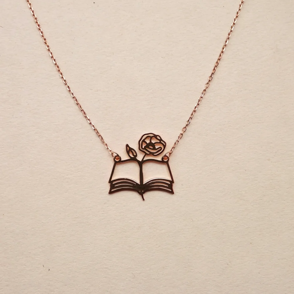 Collier livre ouvert personnal - Birth Flower Necklace avis et prix