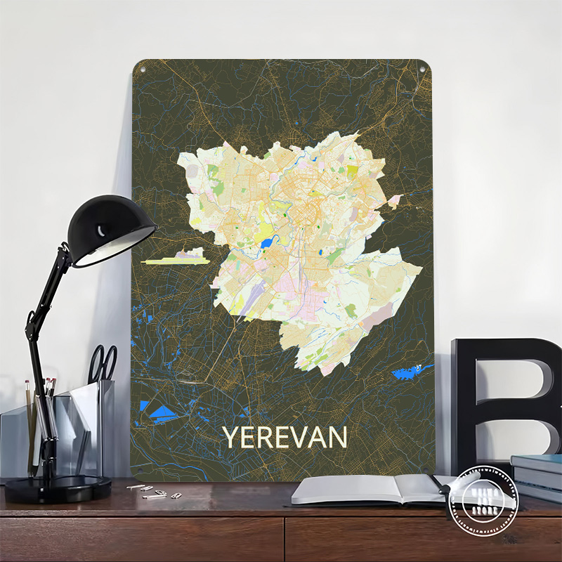 Affiche en tôle Carte de la vi - Custom Map Poster avis et prix