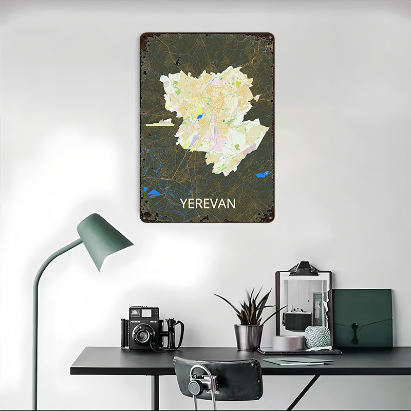 Affiche en tôle Carte de la vi - Custom Map Poster avis et prix