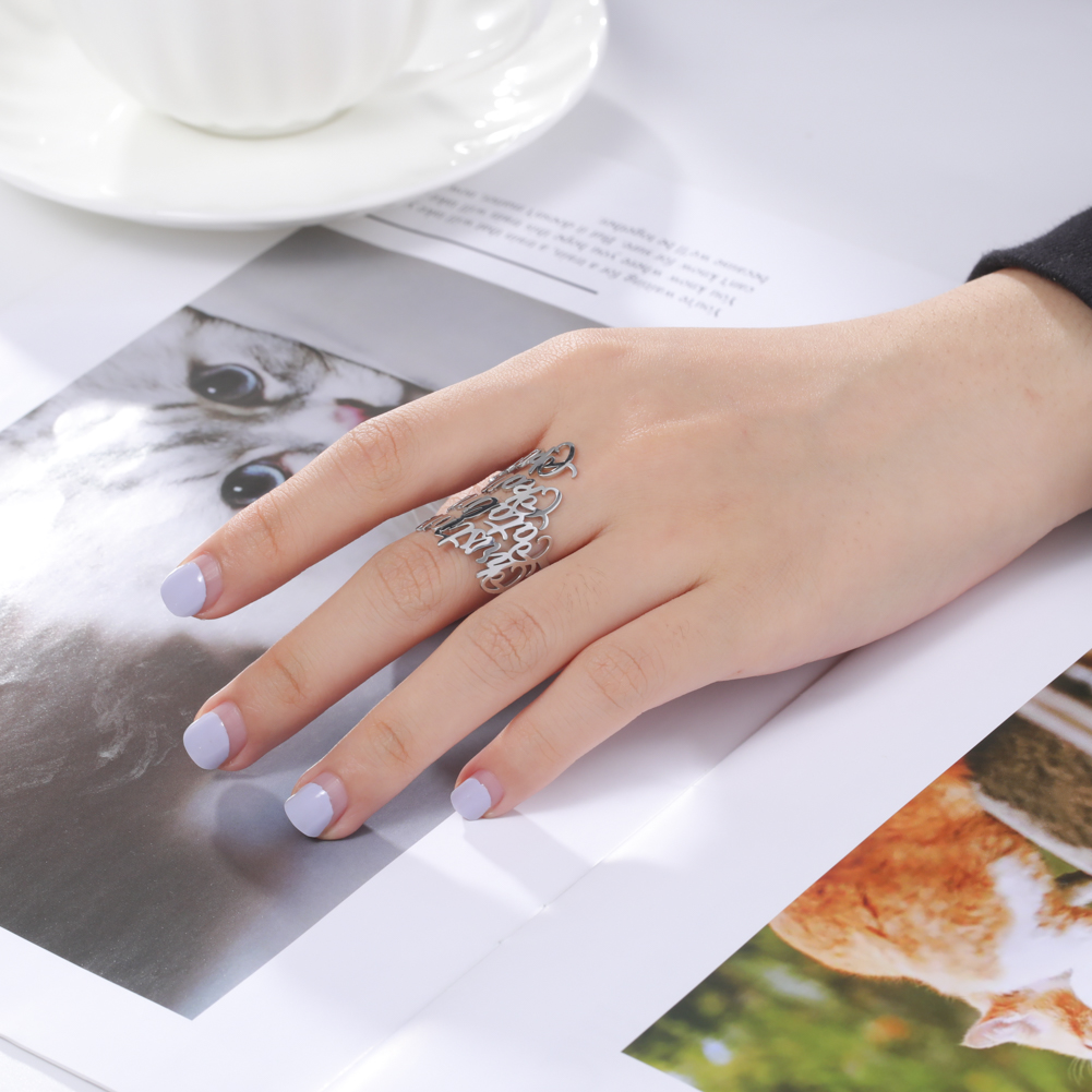 Bagues personnalisées à Double - Initial Ring Custom avis et prix