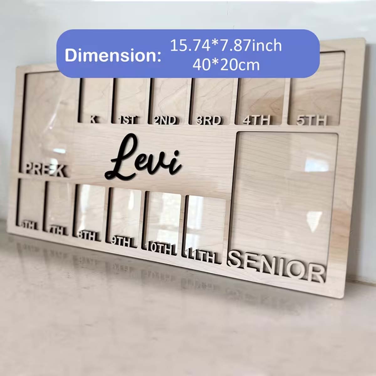 Cadre photo personnalisé en bo - Engraved Wood Frame avis et prix