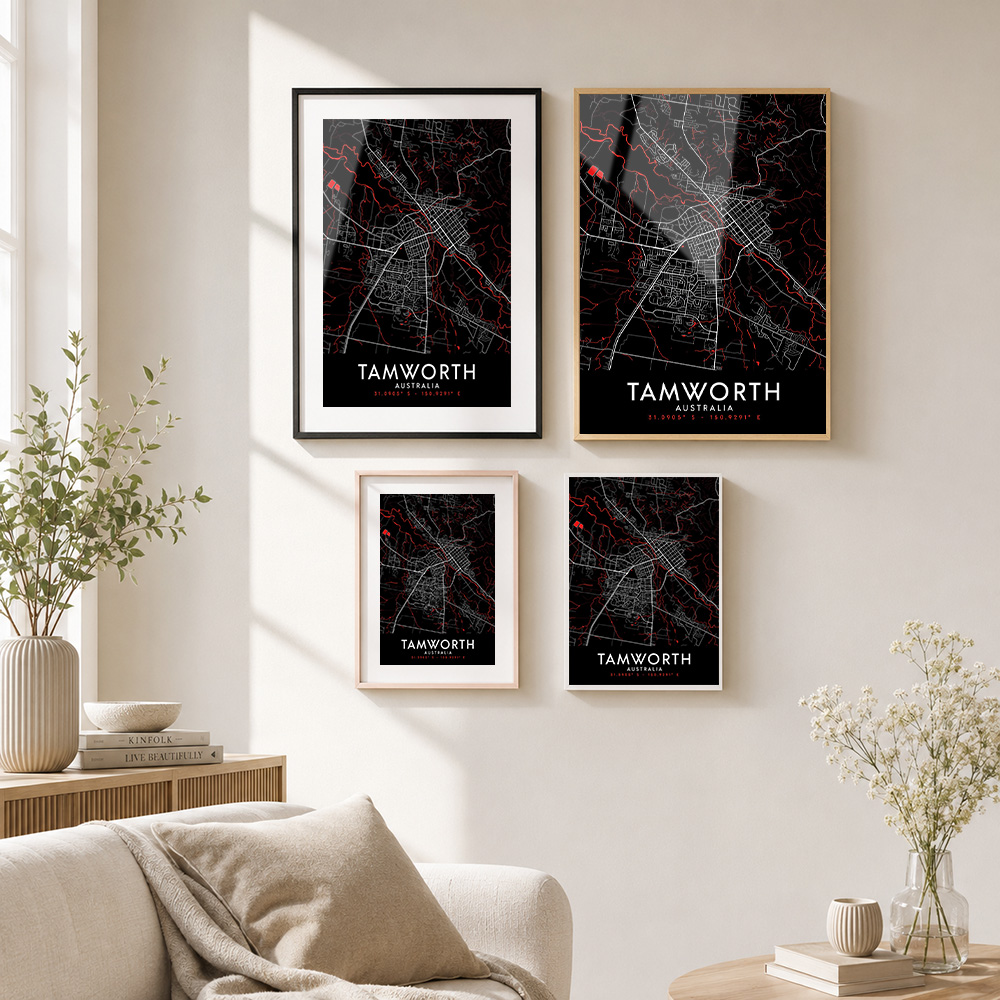 Tableau mural en métal encadré - Custom Map Poster avis et prix