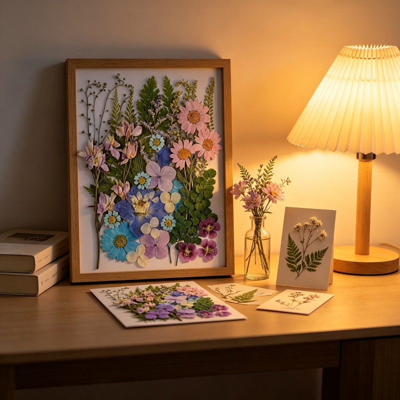 Kit de fleurs séchées pressées - Dried Flower Bookmark avis et prix