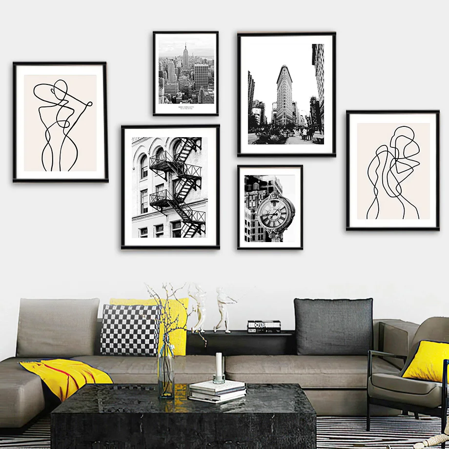 Cadre photo noir avec toile im - Engraved Wood Frame avis et prix