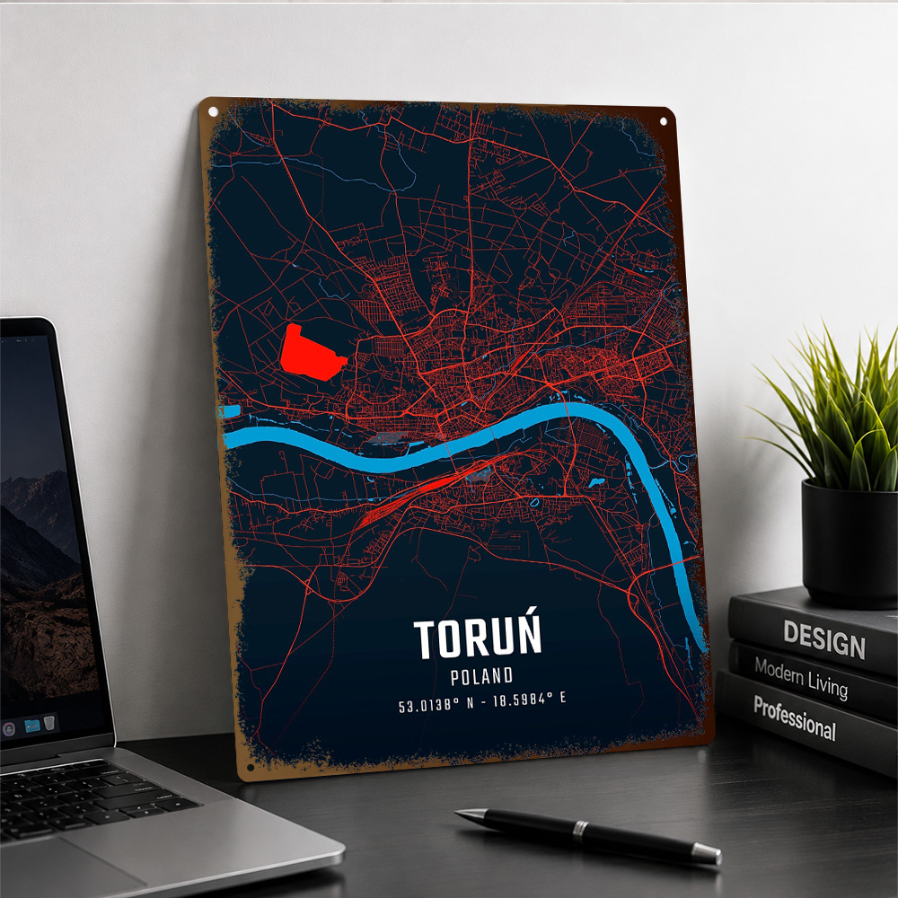 Affiche en métal texturé repré - Custom Map Poster avis et prix